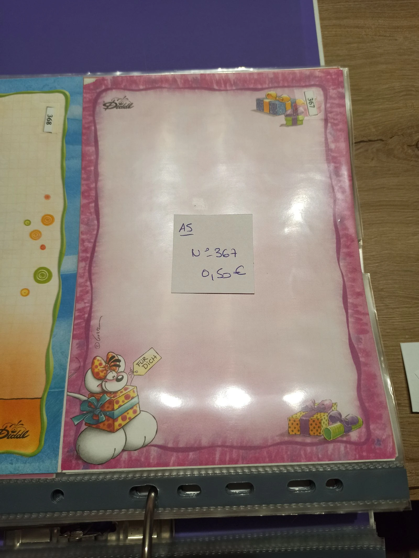 Feuille Diddl A5 367 0,50e 